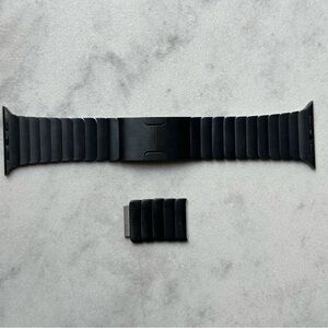 Authentic Space Black Link Bracelet Apple Watch Band 42mm 44mm 45mm 49mm
